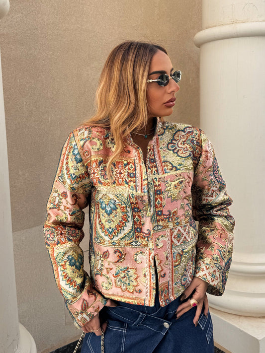 The lotus brocade jacket