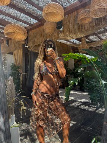 Net brown shimmer set