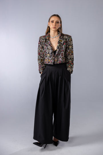 Black wide pants