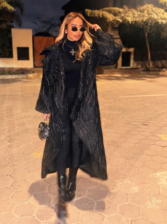 Longlines brocade jacket